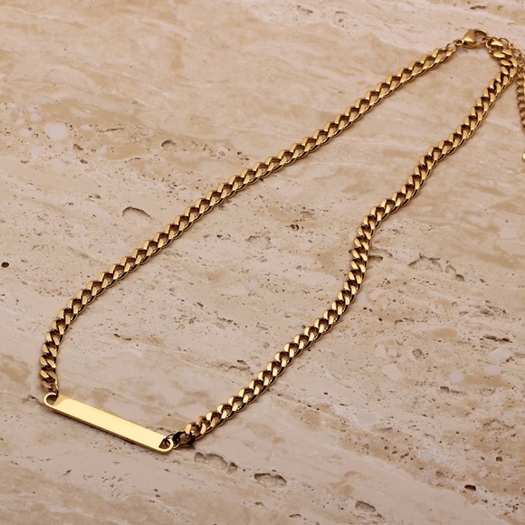 Bar Chain Necklace - Picture 3 of 7